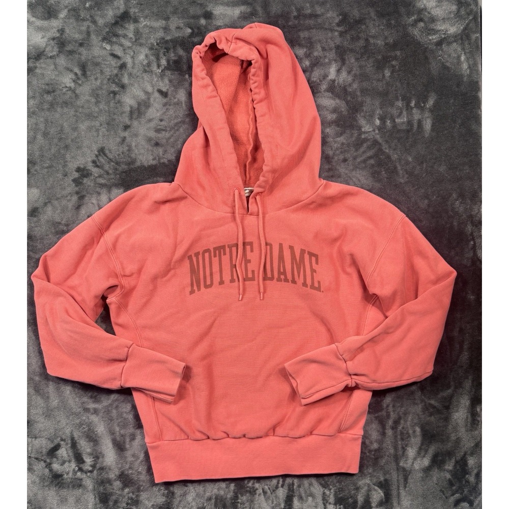 Champion Reverse Weave Notre Dame Fighting Irish Hoodie Women's S Dusty Mauve